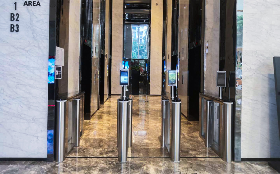 辦公大廈速通門(mén)案例效果圖
